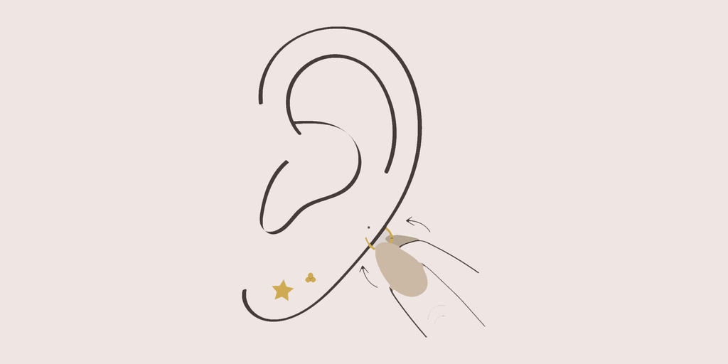 Onze Huggie en Hoops matengids laten je zien waar in je oor welke maten kunt dragen. Ook kun je zien wanneer een oorbel een hoop of een huggie wordt genoemd. Neem een kijkje om inspiratie op te doen.